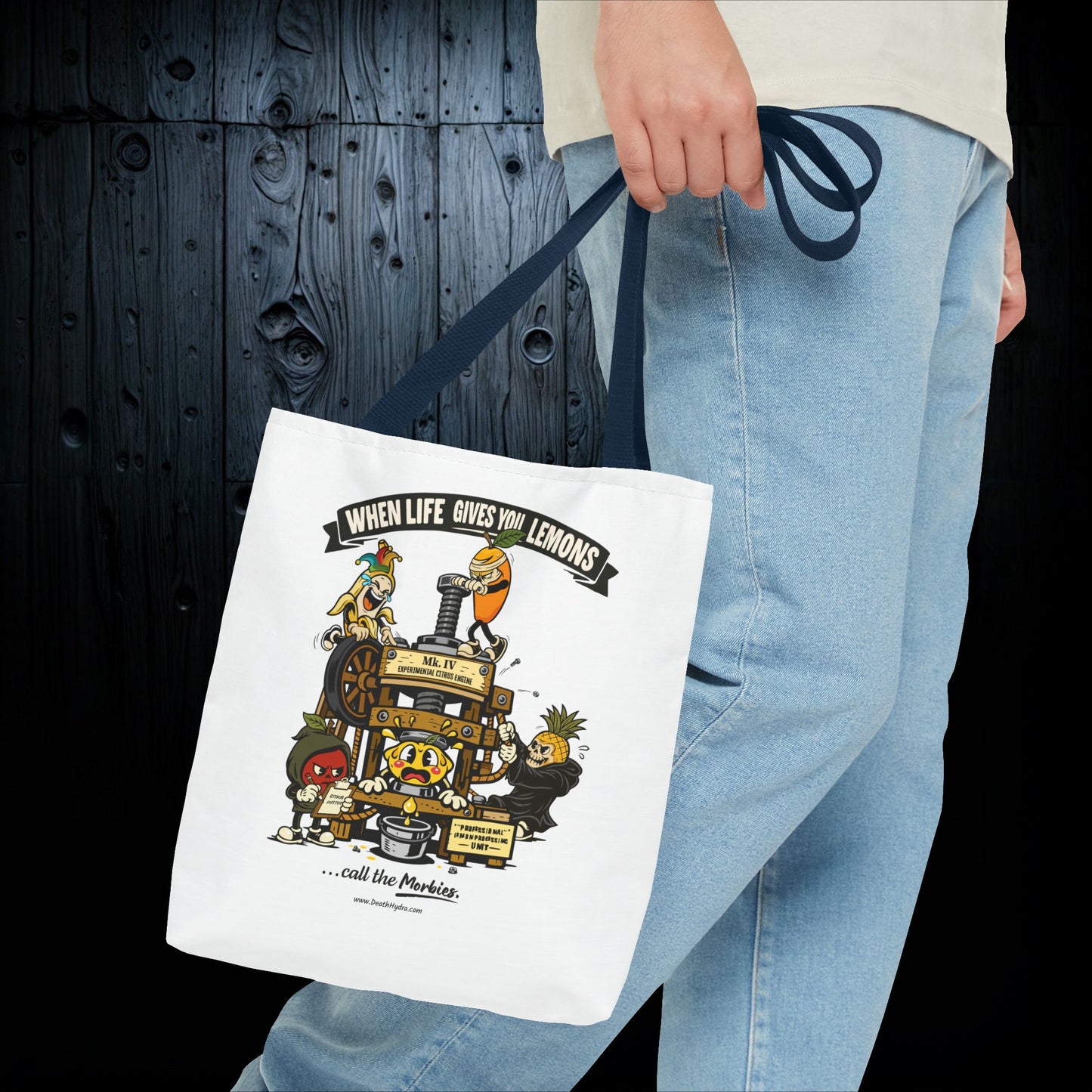 When Life Gives You Lemons… Call the Morbies Tote Bag
